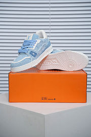 Colestore Louis Vuitton LV Trainer Sneaker Blue Canvas - 5