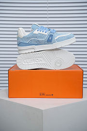 Colestore Louis Vuitton LV Trainer Sneaker Blue Canvas - 4