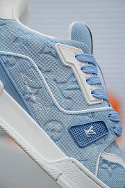 Colestore Louis Vuitton LV Trainer Sneaker Blue Canvas - 2