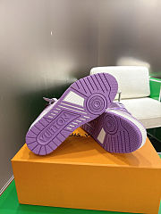 Colestore Louis Vuitton LV Trainer Sneaker Purple Monogram-printed canvas - 5