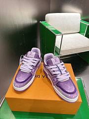 Colestore Louis Vuitton LV Trainer Sneaker Purple Monogram-printed canvas - 4