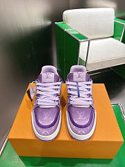 Colestore Louis Vuitton LV Trainer Sneaker Purple Monogram-printed canvas - 2