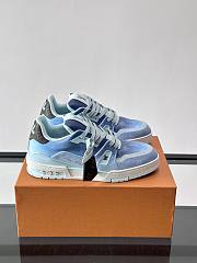 Colestore Louis Vuitton LV Trainer Sneaker Blue Monogram-printed canvas - 1
