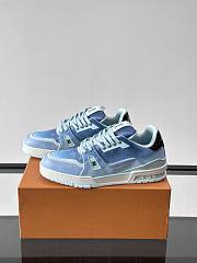 Colestore Louis Vuitton LV Trainer Sneaker Blue Monogram-printed canvas - 5
