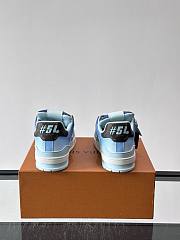 Colestore Louis Vuitton LV Trainer Sneaker Blue Monogram-printed canvas - 4