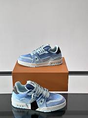 Colestore Louis Vuitton LV Trainer Sneaker Blue Monogram-printed canvas - 3