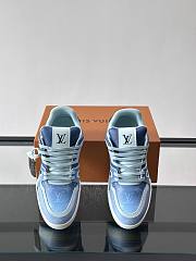 Colestore Louis Vuitton LV Trainer Sneaker Blue Monogram-printed canvas - 2