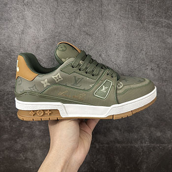 Colestore Louis Vuitton LV Trainer Sneaker Khaki Green