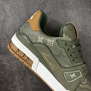 Colestore Louis Vuitton LV Trainer Sneaker Khaki Green - 4