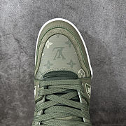 Colestore Louis Vuitton LV Trainer Sneaker Khaki Green - 3