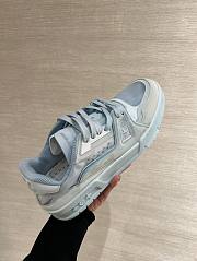 Colestore Louis Vuitton LV Trainer Sneaker Blue Mix of materials - 4