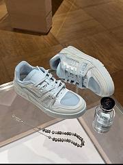 Colestore Louis Vuitton LV Trainer Sneaker Blue Mix of materials - 3