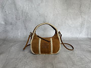 Colestore Miu Miu Wander Small Crochet Suede Bag Brown 20 x 6 x 17 cm - 1