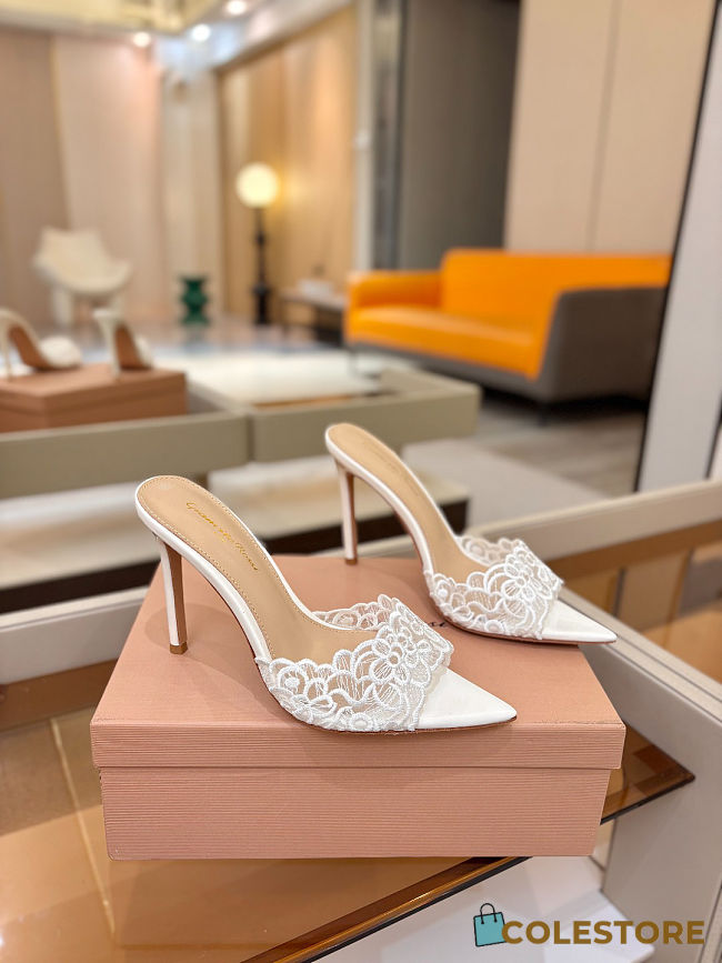 Colestore Gianvito Rossi Yvonne Mule White - 1