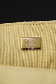 Colestore Chanel Small Coco Beach Small Flap Bag Light Gold Braided Raffia Gold Hardward 25.5x16x7cm - 2