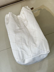 Colestore CHANEL Coco Beach 2026 Small Shopping Bag   Denim, Calfskin & Gold Metal  White & Black  20 x 43 x 17cm - 6