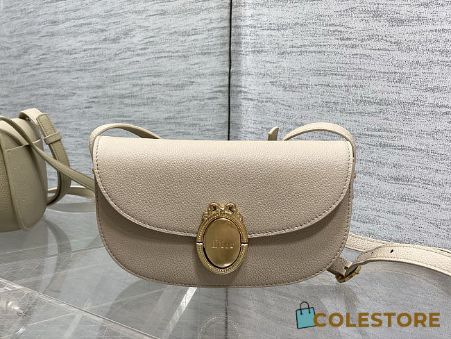 Colestore Dior Small Dior Médaillon Flap Bag Trench Grained Calfskin  21 x 12 x 5.5 cm - 1