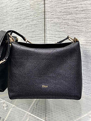 Colestore Dior Medium Diorly Bag Black Flat Cannage Calfskin 31.5 x 25 x 8 cm - 1