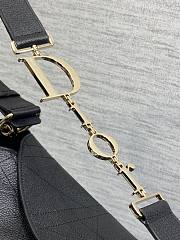 Colestore Dior Medium Diorly Bag Black Flat Cannage Calfskin 31.5 x 25 x 8 cm - 5