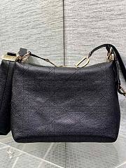 Colestore Dior Medium Diorly Bag Black Flat Cannage Calfskin 31.5 x 25 x 8 cm - 2