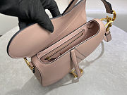 Colestore Dior Saddle Bag with Strap Blush Grained Calfskin  25.5 x 20 x 6.5 cm - 6