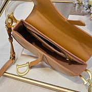 Colestore Dior Medium Soft Saddle Bag with Strap Camel Vintage Smooth Calfskin 24 x 20 x 7 cm - 4