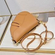 Colestore Dior Medium Soft Saddle Bag with Strap Camel Vintage Smooth Calfskin 24 x 20 x 7 cm - 2