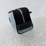 Colestore Chanel Large Zipped Pouch   Canvas, Calfskin & Silver-Tone Metal  Blue & Black 23x13x9cm - 5