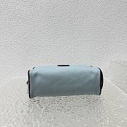 Colestore Chanel Large Zipped Pouch   Canvas, Calfskin & Silver-Tone Metal  Blue & Black 23x13x9cm - 4