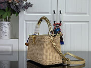 Colestore Louis Vuitton Capucines Mini Gold Rattan and Cowhide leather 21 x 13.6 x 8 cm - 4