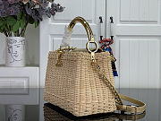Colestore Louis Vuitton Capucines BB Gold Rattan and cowhide leather 27 x 17.3 x 9 cm - 4