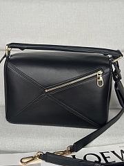 Colestore Loewe Small Featherlight Puzzle Bag in Nappa Lambskin Black 24x10.5x16.5cm - 5