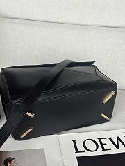 Colestore Loewe Small Featherlight Puzzle Bag in Nappa Lambskin Black 24x10.5x16.5cm - 3