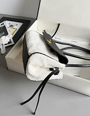 Colestore Chanel 26S Small Shopping Bag Matthieu Blazy Black/Ecru Tweed Leather 15x30.5x11.5cm - 3