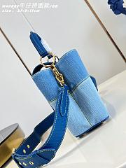 Colestore Louis Vuitton Capucines BB Blue Denim 27 x 17.3 x 9 cm - 5