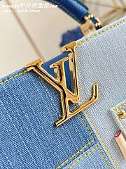 Colestore Louis Vuitton Capucines BB Blue Denim 27 x 17.3 x 9 cm - 2