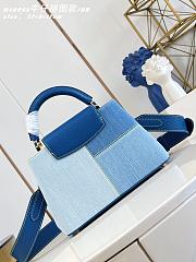 Colestore Louis Vuitton Capucines BB Blue Denim 27 x 17.3 x 9 cm - 3