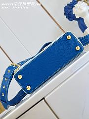 Colestore Louis Vuitton Capucines BB Blue Denim 27 x 17.3 x 9 cm - 4