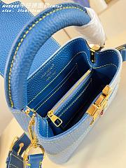 Colestore Louis Vuitton Capucines Mini Blue Denim 21 x 13 x 8 cm - 6