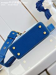 Colestore Louis Vuitton Capucines Mini Blue Denim 21 x 13 x 8 cm - 5