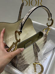 Colestore Christian Dior Niloticus Crocodile Himalaya Saddle Bag Latte  - 5