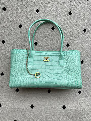 Colestore Chanel Small Shopping Bag   Crocodile Embossed Calfskin & Gold-Tone Metal  Green  20 x 39 x 13cm - 1