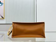 Colestore Dior Raffia Calfskin Oblique Embroidered Large Book Tote Beige Camel 42×17×34.5cm - 6
