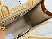 Colestore Dior Raffia Calfskin Oblique Embroidered Large Book Tote Beige Camel 42×17×34.5cm - 2