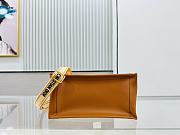 	 Colestore Dior Raffia Calfskin Oblique Embroidered Small Book Tote Beige Camel 26×12×21cm - 6