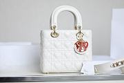 Colestore Dior Dioramour My ABCDior Lady Dior Bag latte Cannage Lambskin with Heart Motif 20 x 15 x 8 cm - 4