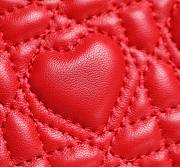 Colestore Dior Dioramour My ABCDior Lady Dior Bag Bright Red Cannage Lambskin with Heart Motif 20 x 15 x 8 cm - 3