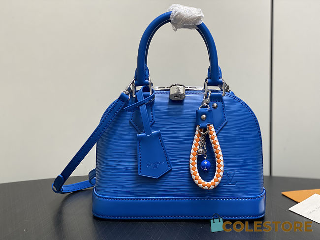 	 Colestore Louis Vuitton Alma BB Epi Rainbow Ocean Blue 23.5x11.5x17.5cm - 1
