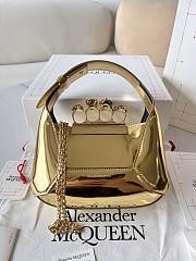 Colestore Alexander Mcqueen Mini Skull Four-Ring Metallic Shoulder Bag 20x12x8cm - 1