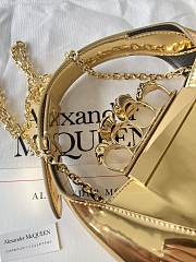 Colestore Alexander Mcqueen Mini Skull Four-Ring Metallic Shoulder Bag 20x12x8cm - 4